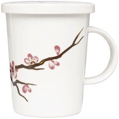 Tējas krūze ar filtru, Sakura porcelāns, 300ml - Royal Tea цена и информация | Стаканы, фужеры, кувшины | 220.lv