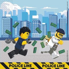 Vienreizējas lietošanas trauku komplekts - Lego City Police cena un informācija | Vienreizējie trauki | 220.lv