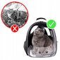 Transportsomas kaķiem vai suņiem, caurspīdīgs, liels cena un informācija | Transportēšanas būri, somas | 220.lv