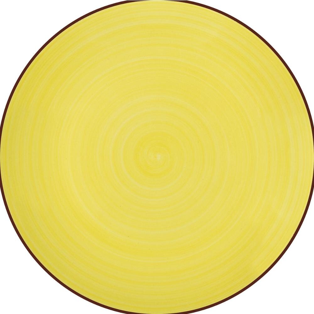 Lamart HAPPY pusdienu šķīvis, Ø26.8 cm, dzeltens cena un informācija | Trauki, šķīvji, pusdienu servīzes | 220.lv