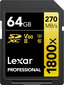 Lexar Pro 1800X Sdxc U3 V60 cena un informācija | Atmiņas kartes fotokamerām | 220.lv