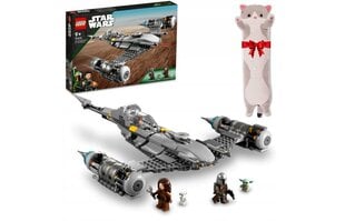 75325 LEGO® Star Wars Mandalorian Fighter N-1, 412. daļa un spilvens Cat, 50 cm cena un informācija | Konstruktori | 220.lv