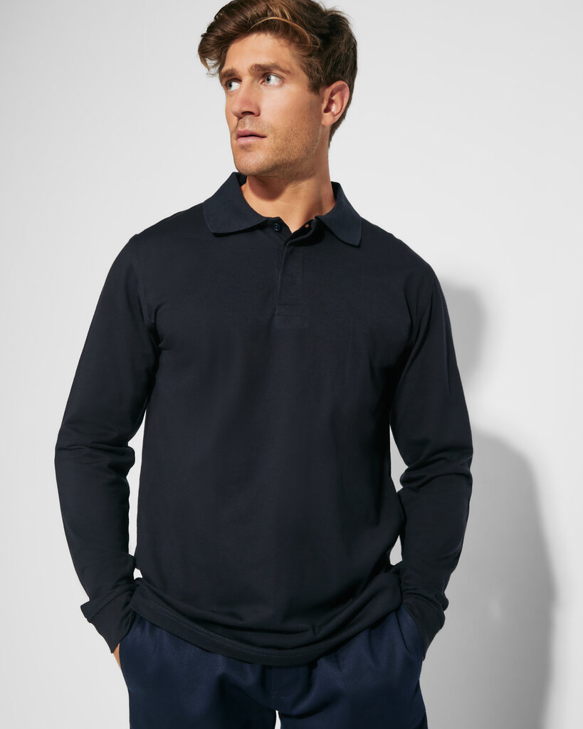 Polo krekls vīriešiem ar garām piedurknēm Santana, zils cena un informācija | Darba apģērbi | 220.lv