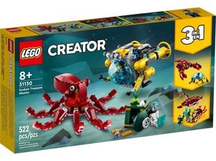 31130 LEGO® Creator nogrimušo dārgumu misija cena un informācija | Konstruktori | 220.lv