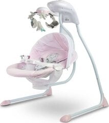 Elektroniskās šūpoles Caretero Rafi, Pink cena un informācija | Bērnu šūpuļkrēsliņi | 220.lv