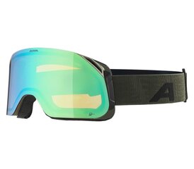 Slēpošanas brilles Alpina Blackcomb Q-Lite, melna/zaļa cena un informācija | Slēpošanas brilles | 220.lv
