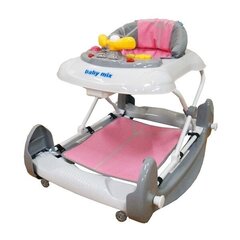 Staigulis ar šūpolēm Baby Mix39124\J-888RS, rozā цена и информация | Ходунки | 220.lv