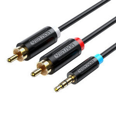 Vention BCLBH, 3.5 mm Male to 2x Male RCA, 2 m cena un informācija | Kabeļi un vadi | 220.lv