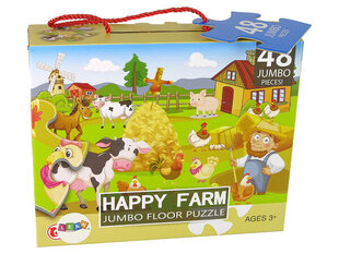 Puzle Lauku dzīvnieki Lean Toys, 48 d. cena un informācija | Puzles, 3D puzles | 220.lv