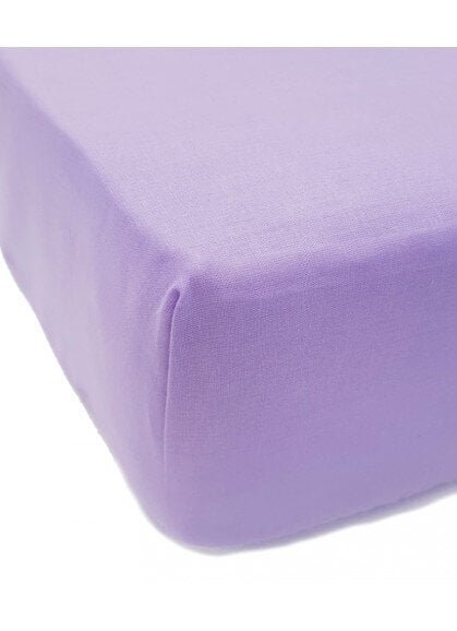 Bērnu kokvilnas palags ar gumiju, Lilac, 200x90x20 cm cena un informācija | Palagi | 220.lv