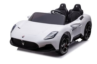 Divvietīgs bērnu elektromobilis Maserati MC20, balts cena un informācija | Bērnu elektroauto | 220.lv