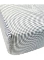 Kokvilnas palags ar gumiju, Grey, 200x90x20 cm cena un informācija | Palagi | 220.lv