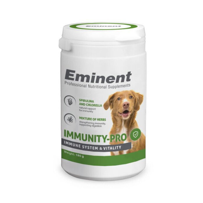 Uztura bagātinātājs imunitātei Eminent Immunity-Pro, 180 g cena un informācija | Vitamīni, uztura bagātinātāji, pretparazītu līdzekļi suņiem | 220.lv