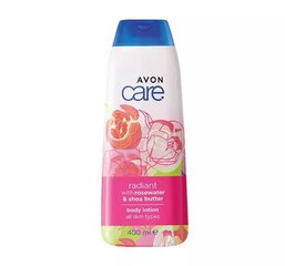Сияющий лосьон для тела Avon Care Radiant с розовой водой и экстрактом масла ши, 400мл цена и информация | Кремы, лосьоны для тела | 220.lv