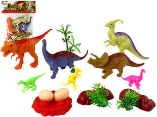 Dinozauru figūriņu komplekts Lean Toys, 15 det. cena un informācija | Rotaļlietas zēniem | 220.lv