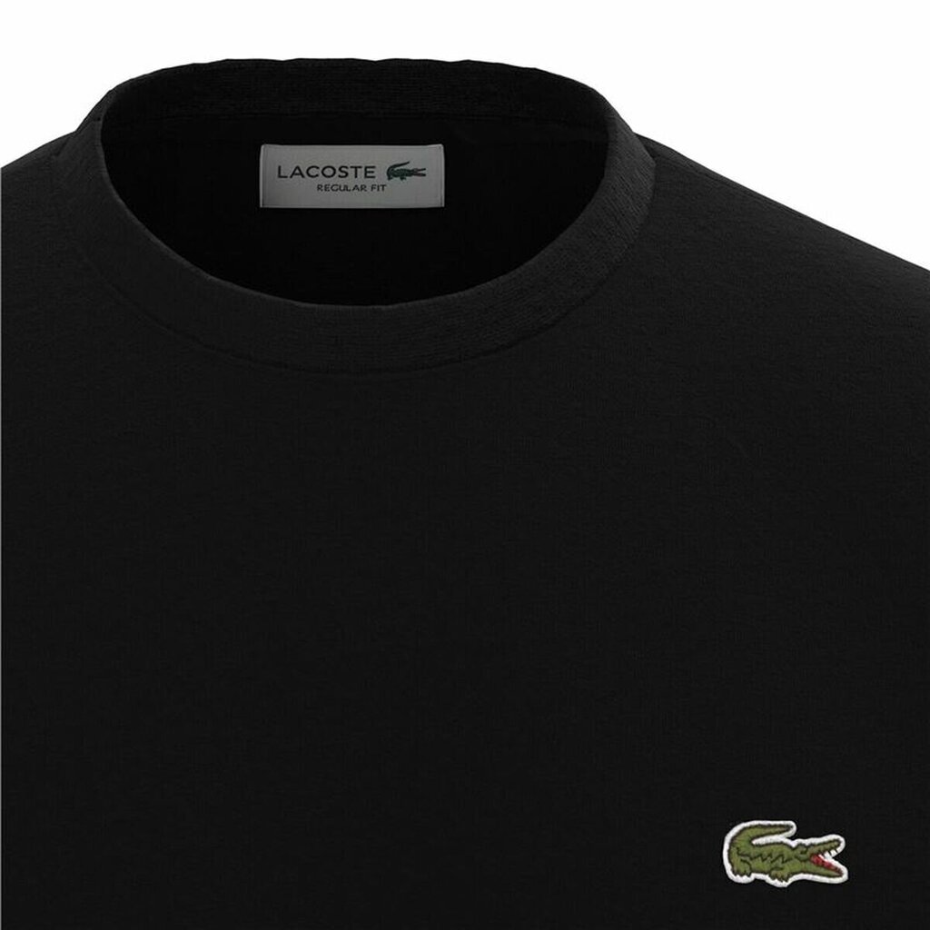 T-krekls vīriešu melns Lacoste TH2083 00 001 cena un informācija | Vīriešu T-krekli | 220.lv