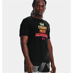 Футболка с коротким рукавом мужская Under Armour Basketball Heat Чёрный цена и информация | Мужские футболки | 220.lv