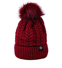 Sieviešu ziemas cepure, 57-59 cm, Sarkanā cena un informācija | Sieviešu cepures | 220.lv