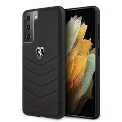 Telefona maciņš Ferrari FEHQUHCS21MBK S21+ G996 cena un informācija | Telefonu vāciņi, maciņi | 220.lv