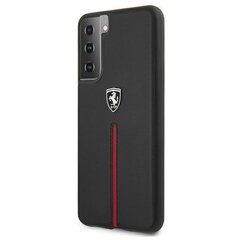 Telefona maciņš Ferrari FEOSIHCS21MBK S21+ G996 cena un informācija | Telefonu vāciņi, maciņi | 220.lv