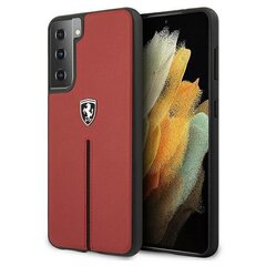 Ferrari FEOSIHCS21MRE S21+ G996 czerwony|red hardcase Off Track Leather Nylon Stripe цена и информация | Чехлы для телефонов | 220.lv