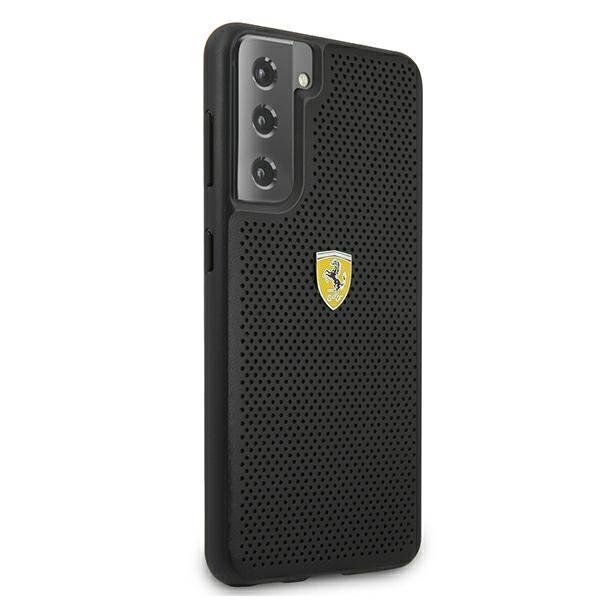 Telefona maciņš Ferrari FESPEHCS21MBK S21+ G996 cena un informācija | Telefonu vāciņi, maciņi | 220.lv