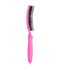 Matu suka Olivia Garden Fingerbrush Combo Medium Pink, 1 gab. cena un informācija | Matu sukas, ķemmes, šķēres | 220.lv