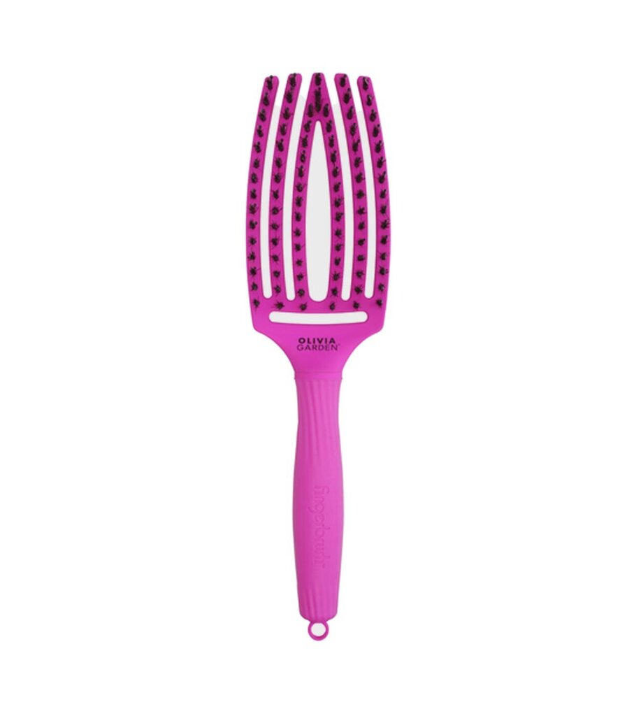 Matu suka Olivia Garden Fingerbrush Combo Medium Purple, 1 gab. cena un informācija | Matu sukas, ķemmes, šķēres | 220.lv