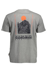 T-krekls vīriešiem Napapijri NP0A4G6E SQUINTINO SS, pelēks cena un informācija | Vīriešu T-krekli | 220.lv