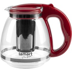 Lamart stikla tējkanna Red Verre, 1.5 L цена и информация | Чайники, кофейники | 220.lv