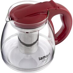 Lamart stikla tējkanna Red Verre, 1.5 L цена и информация | Чайники, кофейники | 220.lv