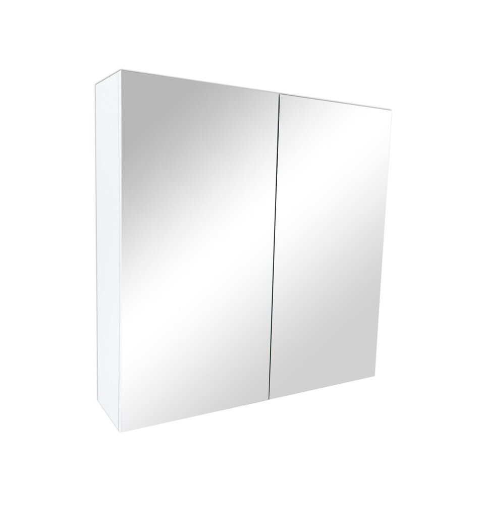 Vannas istabas piekaramais skapītis ar spoguli BL-66, balts cena un informācija | Vannas istabas skapīši | 220.lv