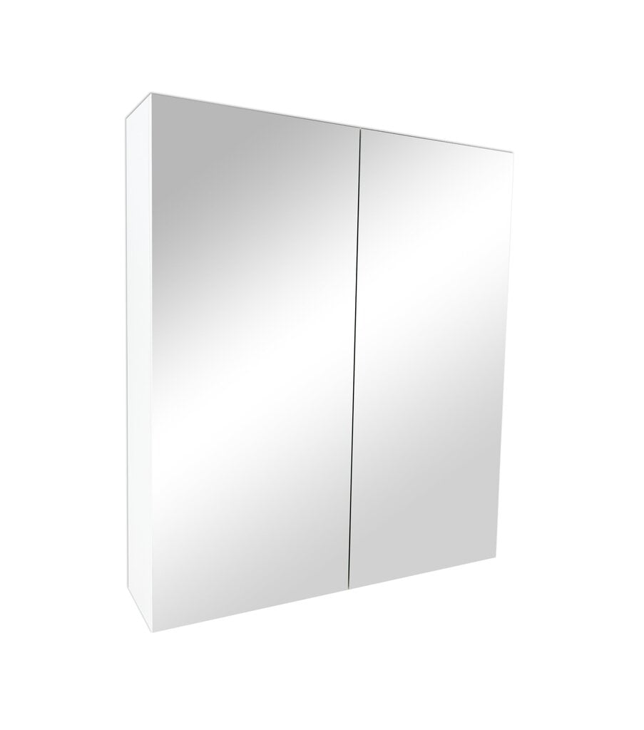 Piekaramais skapītis ar spoguli vannas istabai BL-76, balts cena un informācija | Vannas istabas skapīši | 220.lv