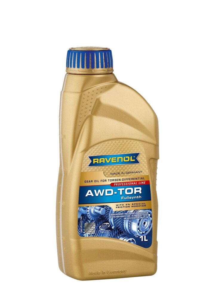 Transmisijas eļļa Ravenol AWD-TOR Fluid, 1 L cena un informācija | Eļļas citām autodaļām | 220.lv