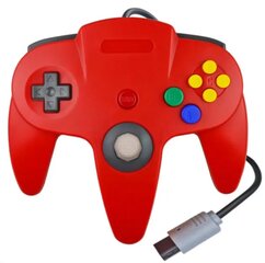 Красный контроллер Nintendo 64 С ДЖОЙСТИКОМ GAMECUBE цена и информация | Аксессуары для компьютерных игр | 220.lv