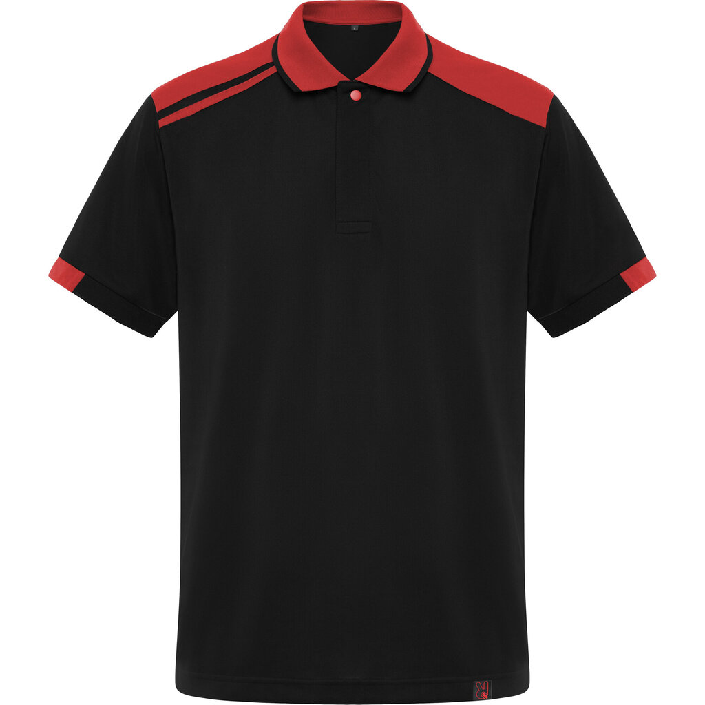 Polo krekls ar īsām piedurknēm vīriešiem Samurai, melns/sarkans cena un informācija | Vīriešu T-krekli | 220.lv