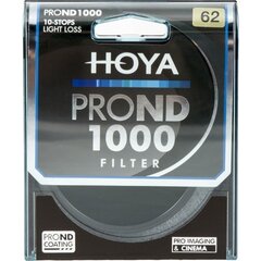 Hoya нейтрально-серый фильтр ND1000 Pro 62мм цена и информация | Прочие аксессуары для фотокамер | 220.lv