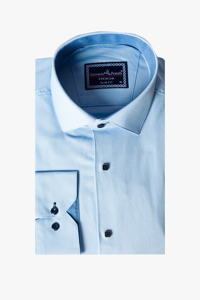 Krekls vīriešiem Giovanni Fratelli, zils cena un informācija | Vīriešu krekli | 220.lv