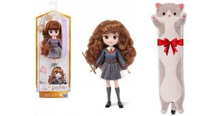 Lelle Harijs Poters Hermione, 20 cm un plīša spilvens Cat, 50 cm cena un informācija | Rotaļlietas meitenēm | 220.lv