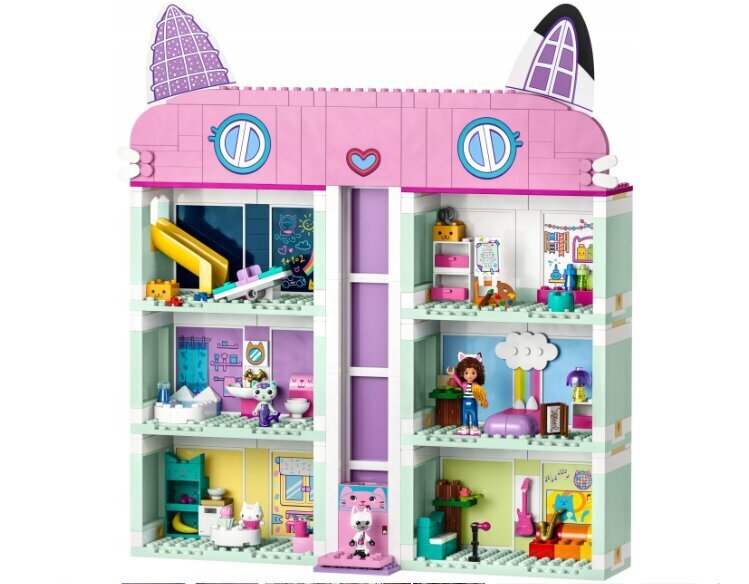 10788 LEGO Gabby's Leļļu namiņš un plīša spilvena kaķis, 50 cm цена и информация | Konstruktori | 220.lv