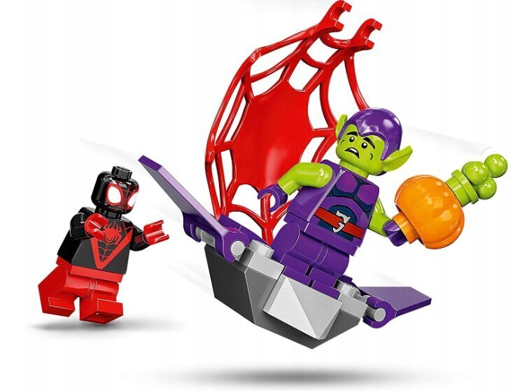 10781 LEGO Super Heroes Tech trīsritenis Zirnekļcilvēks un plīša spilvena kaķis, 50 cm цена и информация | Konstruktori | 220.lv