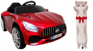 Vienvietīgs elektromobiļa kabriolets BMW B3 R-sport, sarkans un plīša spilvens Cat, 50 cm цена и информация | Электромобили для детей | 220.lv