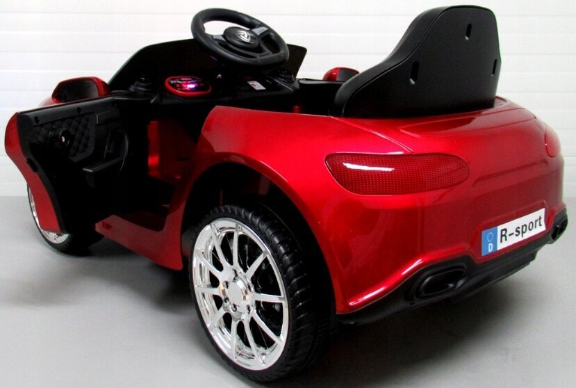 Vienvietīgs elektromobiļa kabriolets BMW B3 R-sport, sarkans un plīša spilvens Cat, 50 cm cena un informācija | Bērnu elektroauto | 220.lv