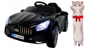 Vienvietīgs elektromobiļa kabriolets BMW B3 R-sport, melns un plīša spilvens Cat, 50 cm cena un informācija | Bērnu elektroauto | 220.lv