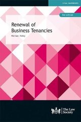 Renewal of Business Tenancies 3rd New edition cena un informācija | Ekonomikas grāmatas | 220.lv