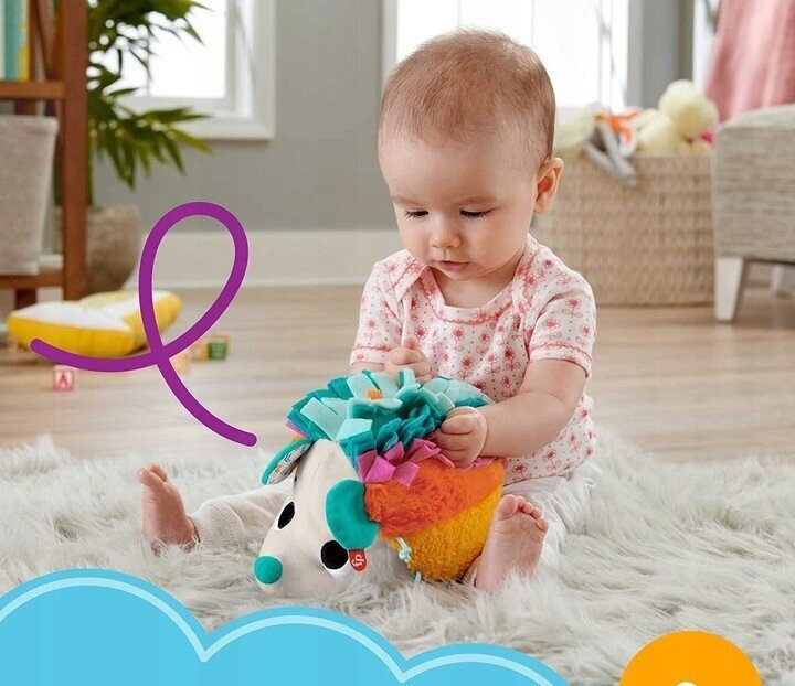 Mīkstā rotaļlieta Ezis Fisher-Price cena un informācija | Rotaļlietas zīdaiņiem | 220.lv