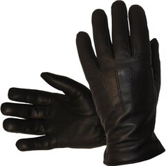Мужские коженные перчатки 1610 01, черные 1610*01-9.5 цена и информация | Мужские шарфы, шапки, перчатки | 220.lv
