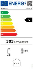 Scandomestic DKS63BE cena un informācija | Ledusskapji | 220.lv