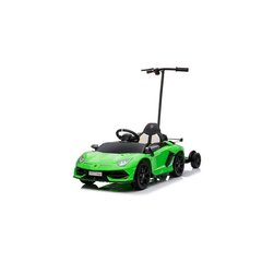 Vienvietīgs elektromobilis bērniem ar papildu platformu Lamborghini Aventador SX2018, zaļš cena un informācija | Bērnu elektroauto | 220.lv