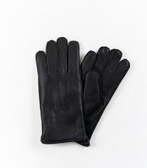 Hofler мужские кожаные перчатки 661511 01, черный  цена и информация | Мужские шарфы, шапки, перчатки | 220.lv